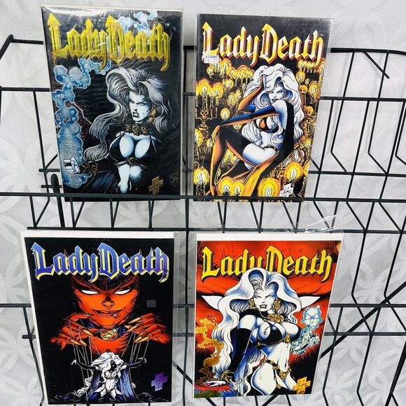 LADY DEATH II Between Heaven Hell 1-4 Lot #1 Chromium 2-4 (Chaos 1995) key - Picture 1 of 6